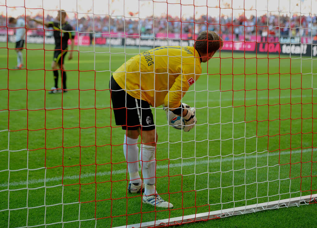 7 Tore kassierte SC-Torwart Oliver Baumann am 10. September 2011 gegen den FC Bayern. Es ist die bisher hchste Niederlage des SC Freiburg in der Bundesliga.