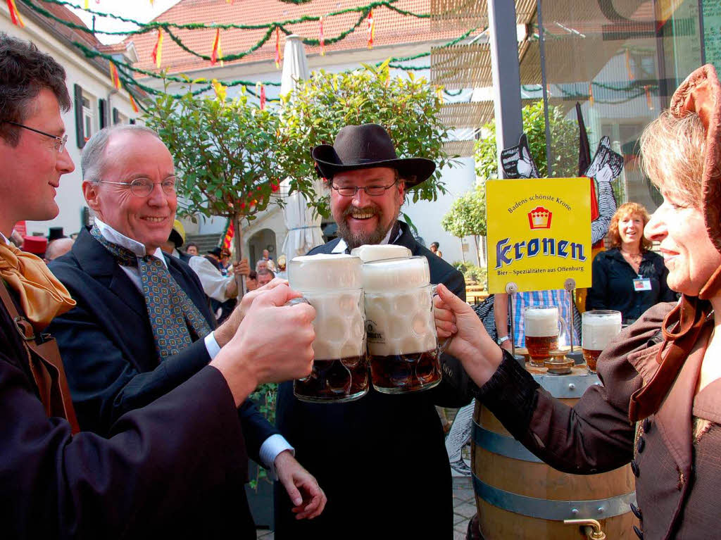 Wie Fasnacht im Sommer, hier aber zur Feier der demokratischen Errungenschaften: der Offenburger Freiheitstag.