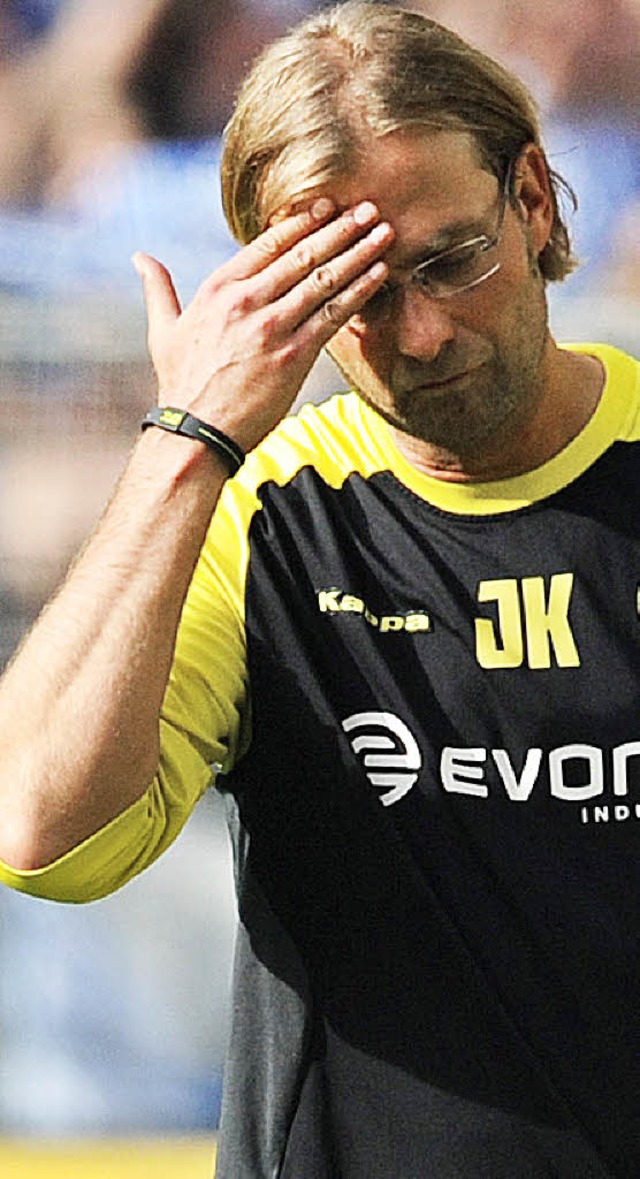 Ungewohntes Bild: Jrgen Klopp mal nicht lustig  | Foto: afp