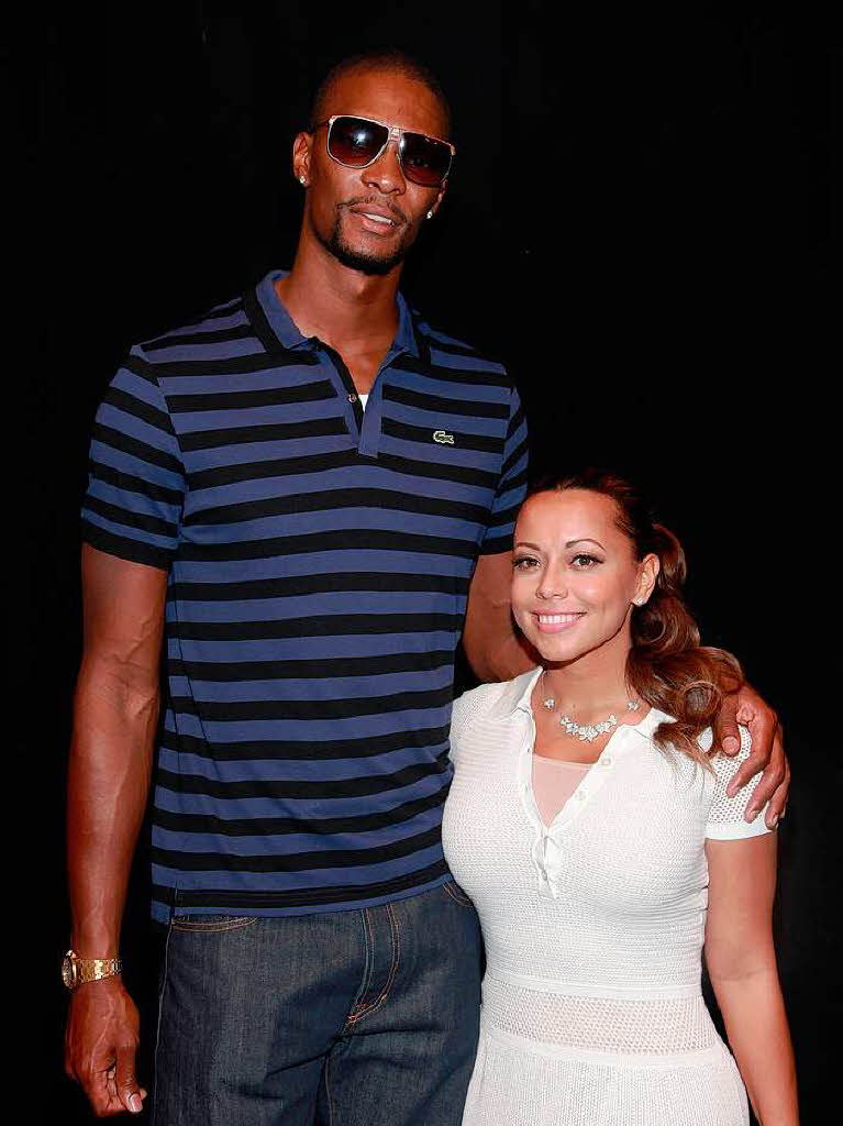Interessantes Paar: Basketballer Chris Bosh und seine Frau