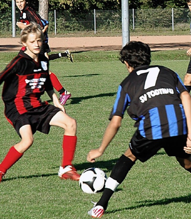 Nachwuchsfuballer beim Turnier.  | Foto: Wieschenkmper