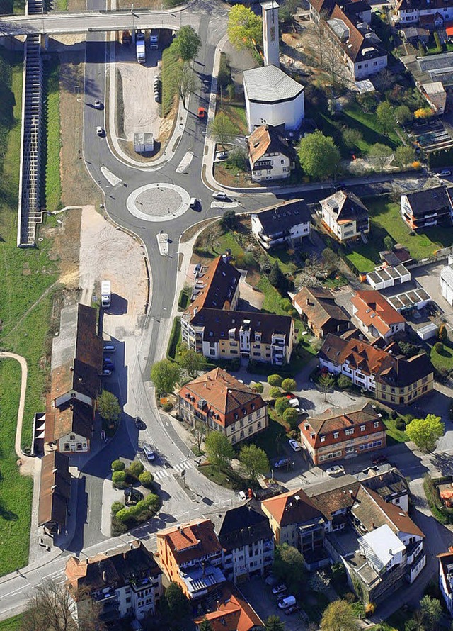 Wieder Thema im Gemeinderat: die Gesta...ehrsknotenpunktes Bahnhofplatz in Wehr  | Foto: erich meyer