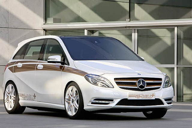 Die Mercedes B-Klasse als E-Cell + kombiniert Elektromotor mit Benziner.  | Foto: Werksfoto