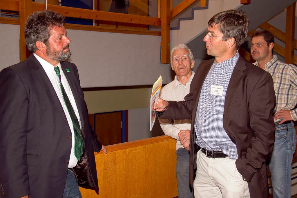 In der Schlchttal-Schule (von links): Reinhold Pix, Klaus Dilger, Henning Zillessen und Edgar Kaiser