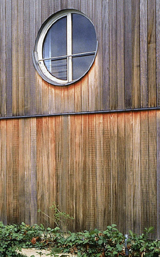 Eine Holzfassade mit Silberglanz   | Foto: Wstenrot