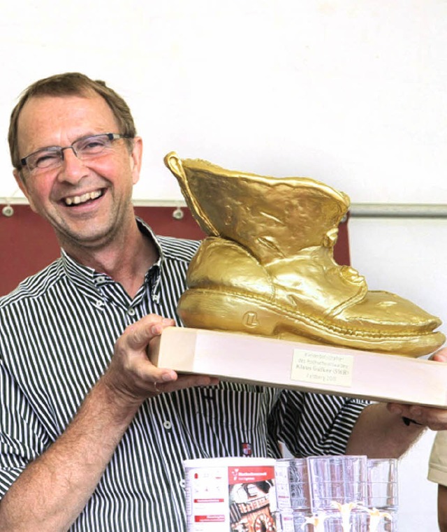 Klaus Glker hat einen goldenen Wander...after des Hochschwarzwaldes erhalten.   | Foto: Hubertus Knoblauch