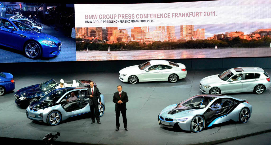 BMW stellt auf der IAA die Konzeptfahrzeuge BMW i3 Concept und i8 Concept vor.