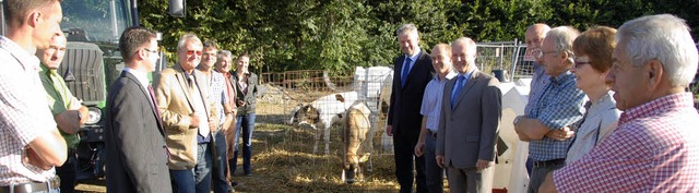 Landwirtschaftliche Expertenrunde auf ...  Engler und der CDU-Abgeordnete Wei.  | Foto: Hans-Jrgen Trul