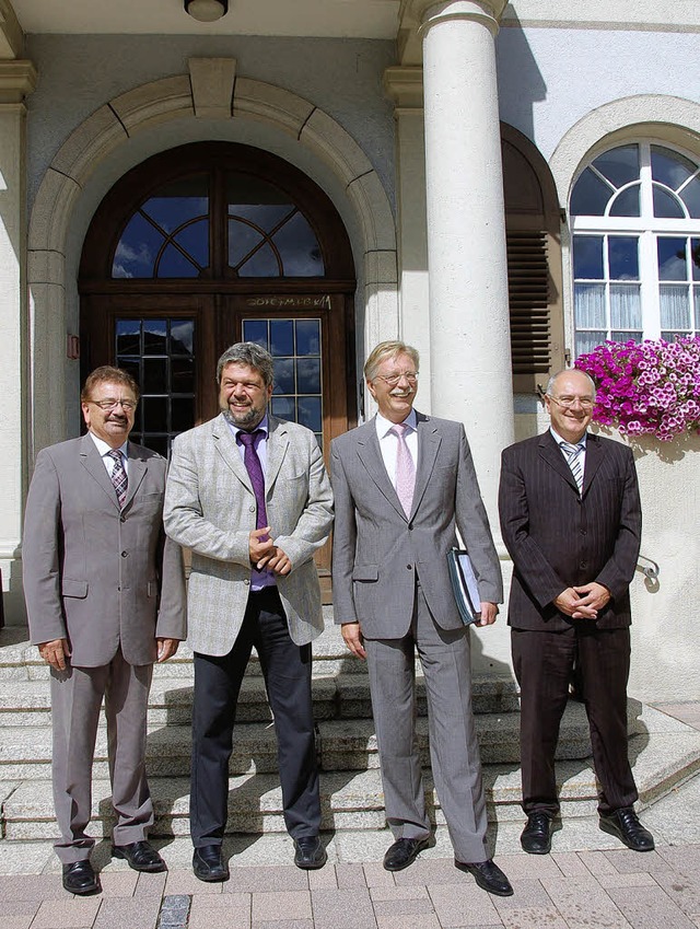 In Bonndorf tagte das Prsidium des Ge...sident Roger Kehle und Werner Stckle   | Foto: Juliane Khnemund