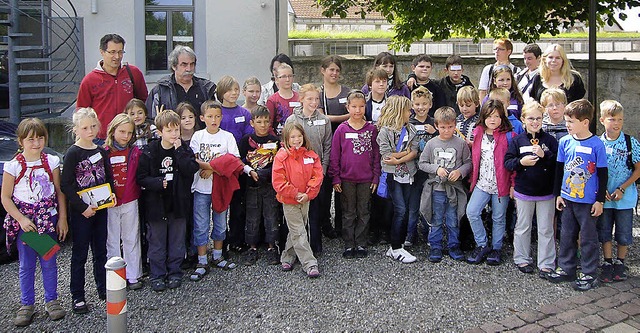 Die Teilnehmer an der Schnitzeljagd.   | Foto: Jannik bargen