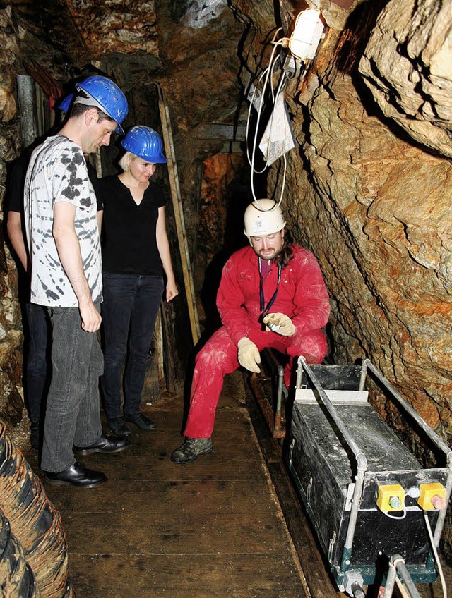 Die neueste Errungenschaft ist der Ele...ei der Fhrung im St-Josephi-Stollen.   | Foto: Karin Heiss