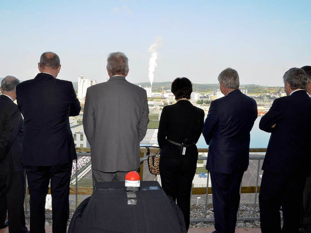 Eindrcke von der feierlichen Einweihung des neuen Wasserkraftwerks Rheinfelden