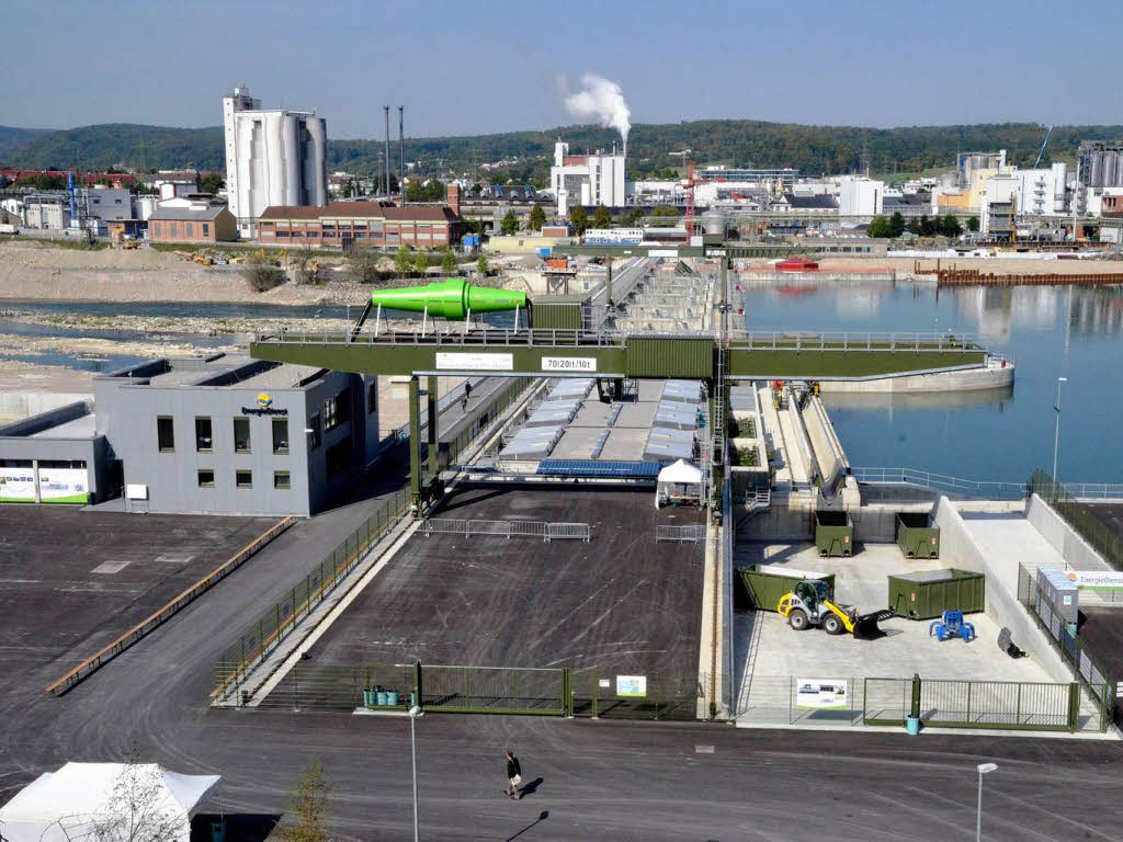 Eindrcke von der feierlichen Einweihung des neuen Wasserkraftwerks Rheinfelden