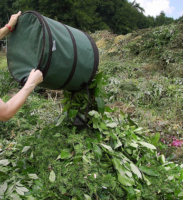 Nur noch frischer Grnschnitt soll kn...hweier noch angeliefert werden drfen.  | Foto: BZ