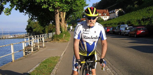 Franz Rinderle nahm krzlich an der Bodensee-Rundfahrt teil.   | Foto: privat