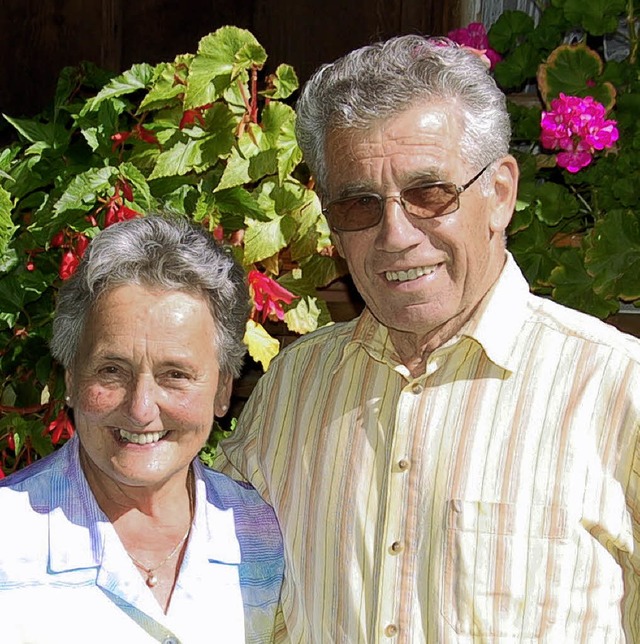 50 Jahre verheiratet sind Irma und Eugen Pfefferle.   | Foto: Ulrike Jger
