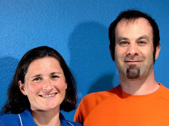 Silvia und Frank Haist von der Laufarena Ortenau.  | Foto: Christoph Breithaupt