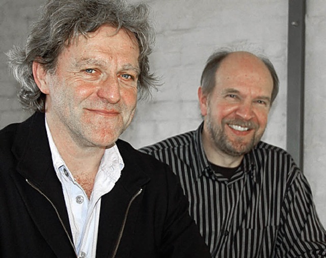 Die Herausgeber  Reinhard Zahn (links) und Axel Rulf   | Foto: Nikolaus Trenz