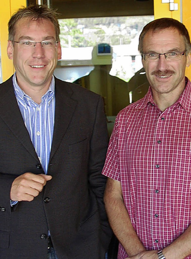 Werner Nagel, Rektor der Silberbergschule, und Konrektor Reiner Trojan.   | Foto: Hermann Jacob