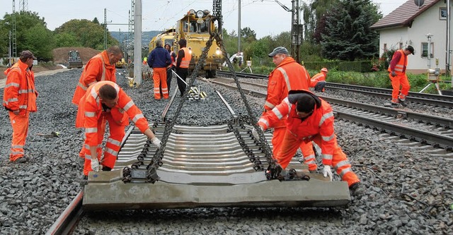 An dieser Stelle zwischen der Haltinge...ts) auf die Katzenbergroute abbiegen.   | Foto: Lauber