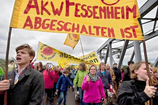 Wetter bremst Demo gegen Atomkraftwerk Fessenheim aus