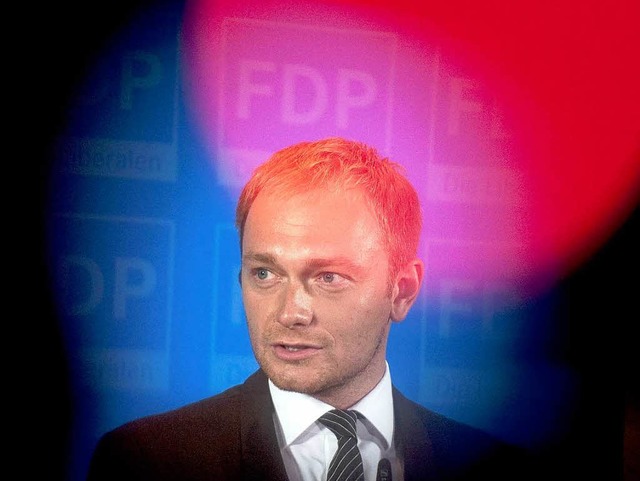 Gibt sich demtig: FDP-Generalsekretr Christian Lindner   | Foto: dpa