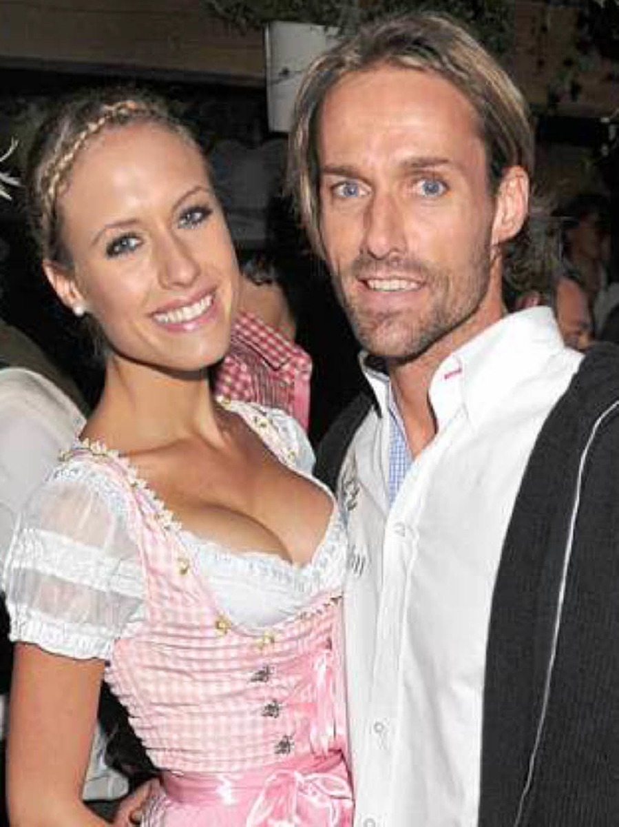 Model Alena Gerber und der ehemalige Skiflieger Sven Hannawald Model Alena Gerber und der ehemalige Skiflieger Sven Hannawald