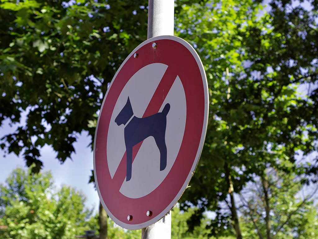Hunde-Verboten-Schild