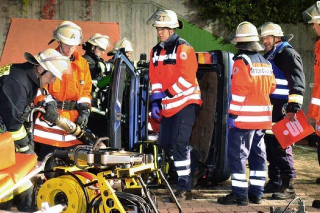 Groeinsatz an der Klinik