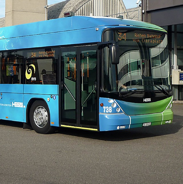 Bis 26. November wird dieser Hybridbus in Basel getestet.   | Foto: BVB