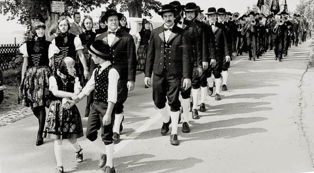 Beim Erntedankfest in Breitnau war die...s Bild entstand Mitte der 60er Jahre.   | Foto: Herbert Mark