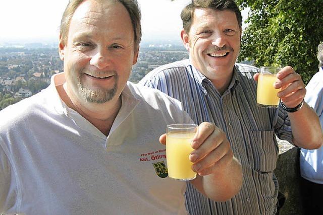 Feiern bei Wein, Prgel und Blasmusik