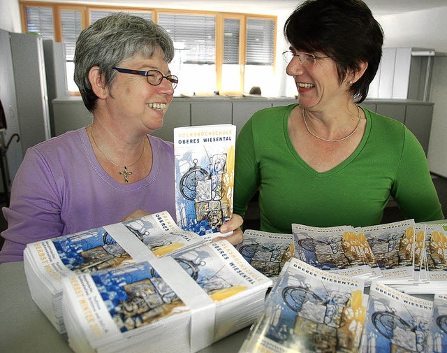 Renate Schmidt und Carmen Blaznik leit...nau, Schnau und Zell ist angelaufen.   | Foto: Jacob