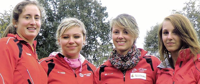 Stolze Medaillengewinnerinnen (von lin...ogel und Luisa Wiler vom TV Lenzkirch  | Foto: heiler