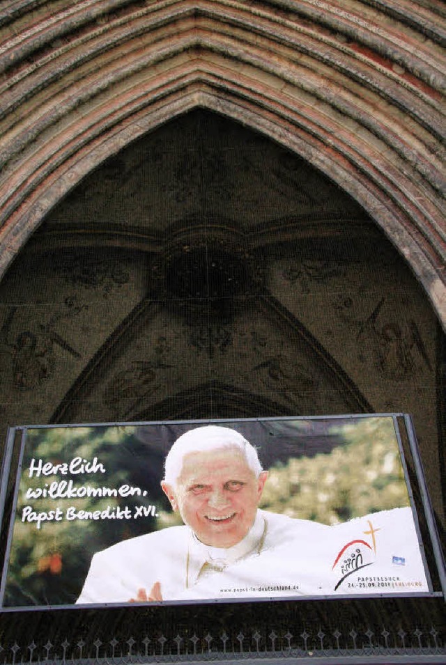 Wenn der Papst in Freiburg weilt,  wir...uch auf die Pfarreien  im Umland aus.   | Foto: frank kiefer