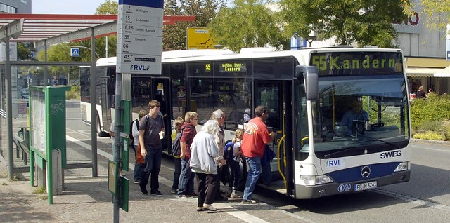 Bessere Busverbindungen ins Kandertal,...ues Nahverkehrskonzept konzentrieren.   | Foto: SENF