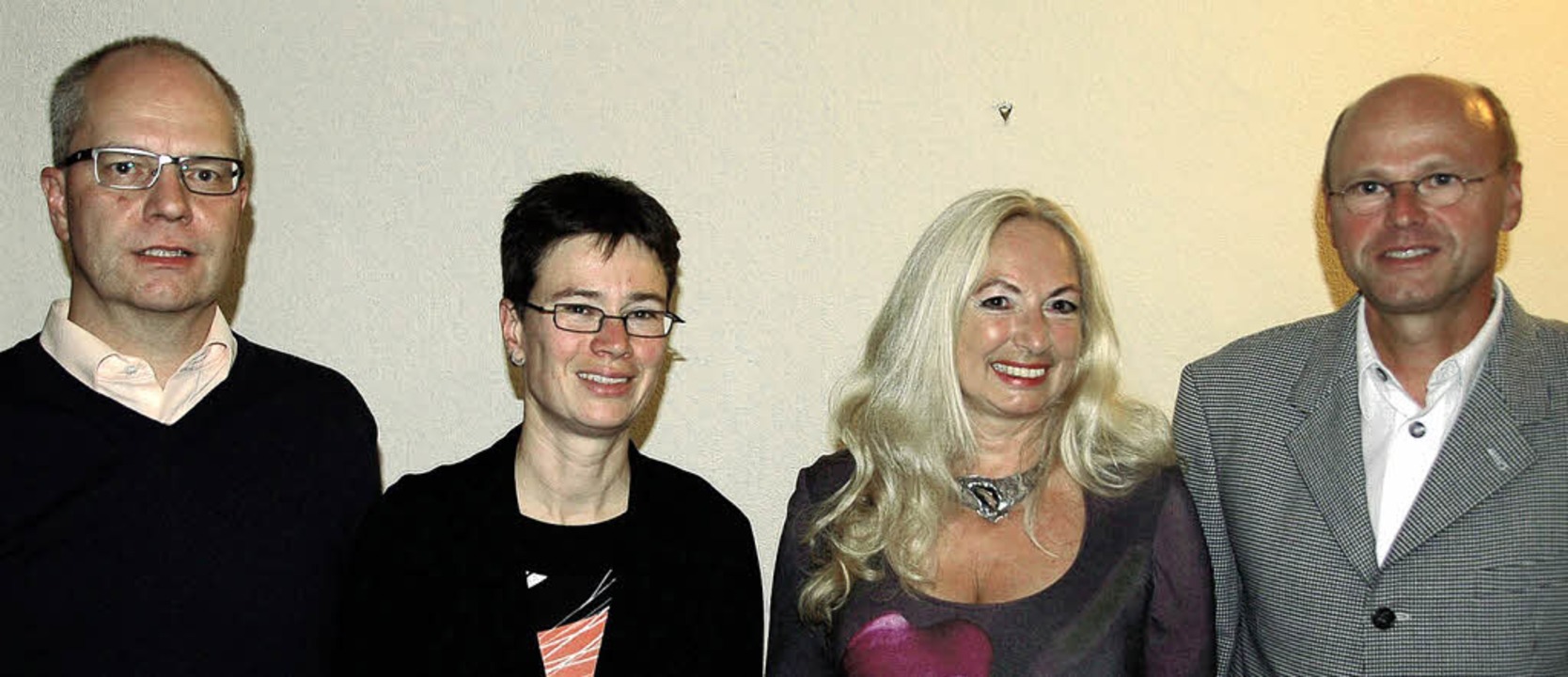 Wolfgang Diegritz, Susanne Deyhle, Gab... und Christian Stahlberger (von links)  | Foto: TEUBER