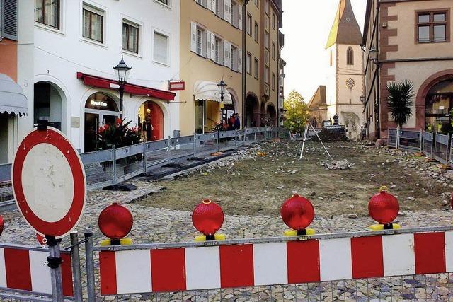 Marktplatz wird wieder zur Baustelle