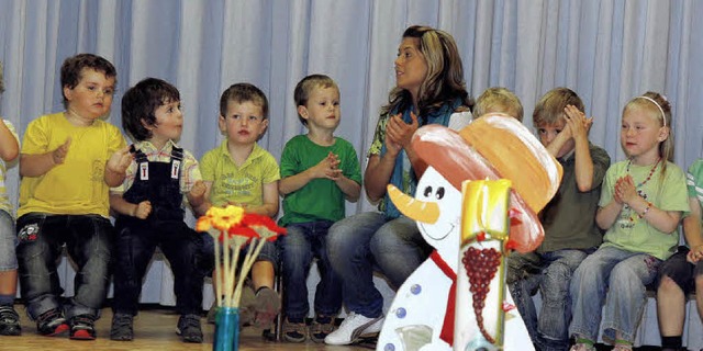 Auch die Kindergartenkinder aus Nieder...eim beschftigten sich mit Erntedank.   | Foto: Heidi Fssel