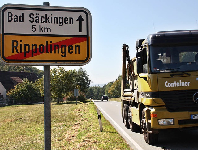 Fahrzeuge, die aus Richtung Bad Sckin...etwas gegen diese Gefahr unternehmen.   | Foto: Jrn Kerckhoff