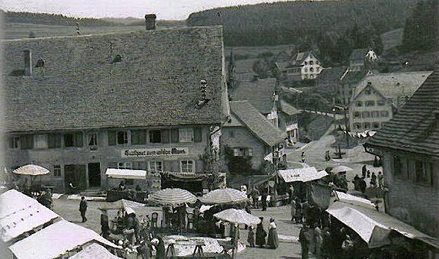 Einst fanden  die Jahrmrkte  in der F... und auf dem Rathausplatz stattfand.    | Foto: Archiv Haderer