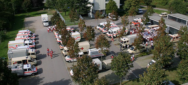 Ein Standort fr die Sanitts- und Bet...rungsprsidium in Freiburg platziert.   | Foto: DRK