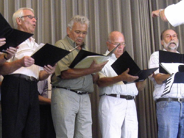 Der Gesangverein Frohsinn unterhielt beim Altennachmittag.   | Foto: Charlotte Bhler-Mueller