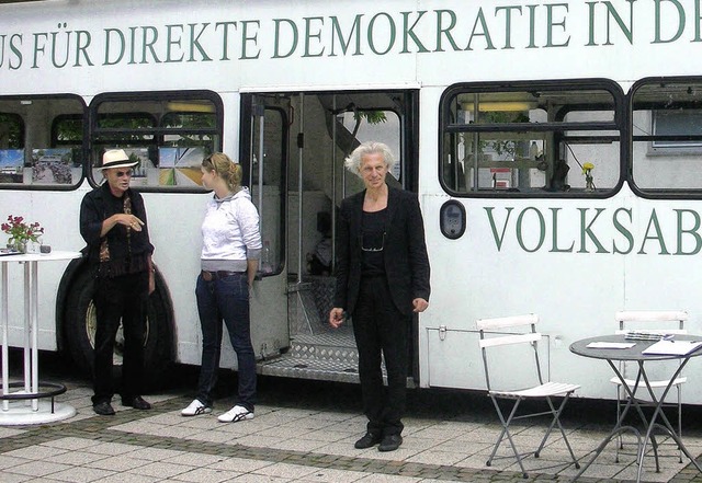 Werner Kppers (links) setzt sich fr  direkte Demokratie ein.   | Foto: Archiv