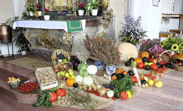 So wie hier in der Kirche in Grafenhau...men Umgang mit der Schpfung erinnert.  | Foto: Ulrike Hiller