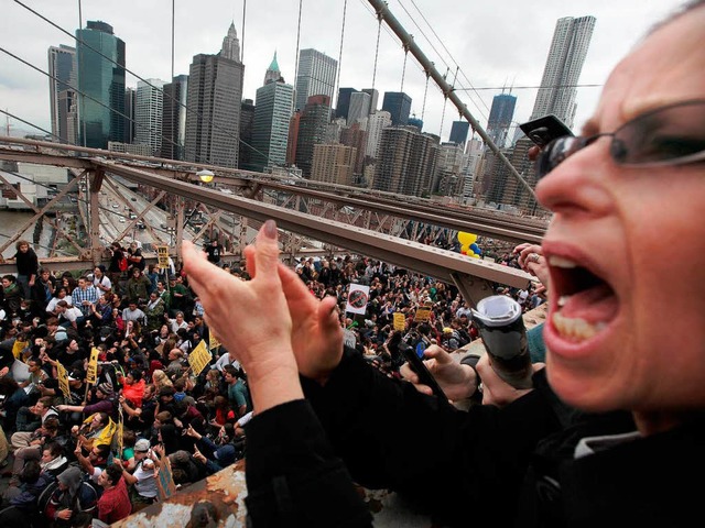 Protest in New York: &#8222;Occupy-Wall- Street&#8220;-Bewegung  | Foto: AFP