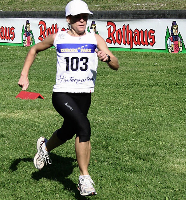 Schnellste Luferin bei der Herbst-Spo...di des Skiclubs  war Tina Tritschler.   | Foto: DIETER MAURER