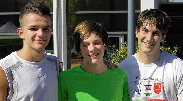 So sehen Sieger aus (von links): Lukas...sburg und Nico Feisst aus Gengenbach.   | Foto: Renate Tebbel