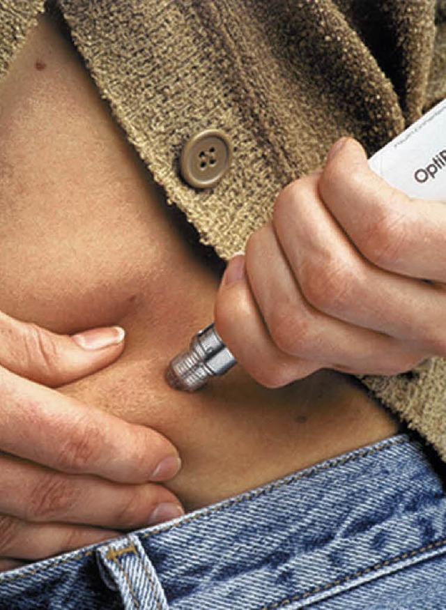 Die Insulinspritze gehrt fr Diabetiker zum Alltag.  | Foto: Aventis Pharma