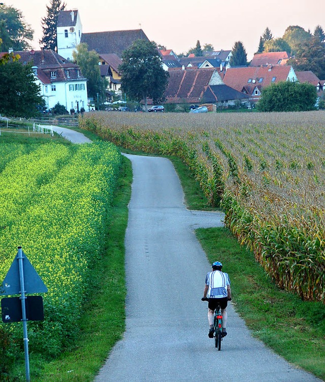 Radfahrer &#8211; wie hier auf dem Fel...hnell, aber weitaus leiser als Autos.   | Foto: Sigrid Umiger